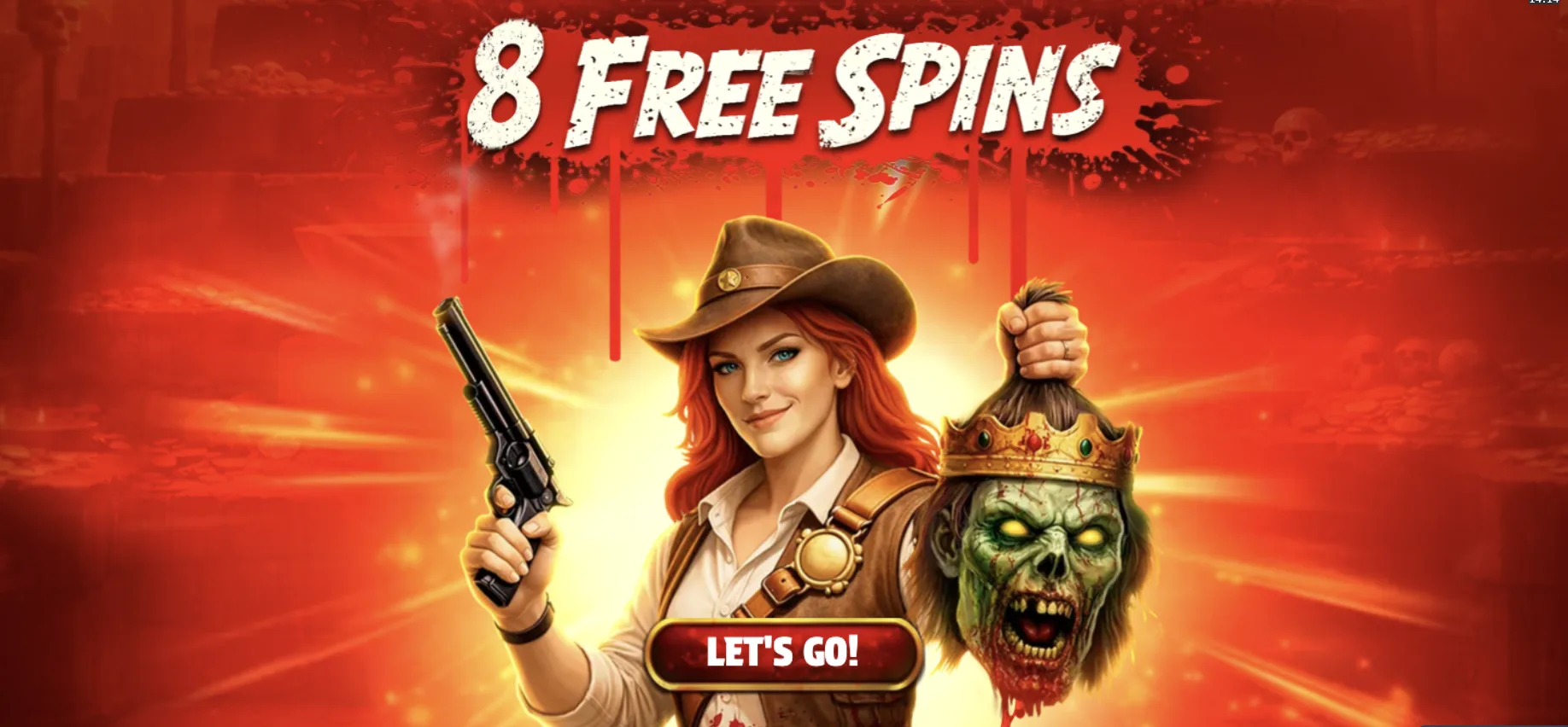Giga Zombies free spins bonus round with multipliers