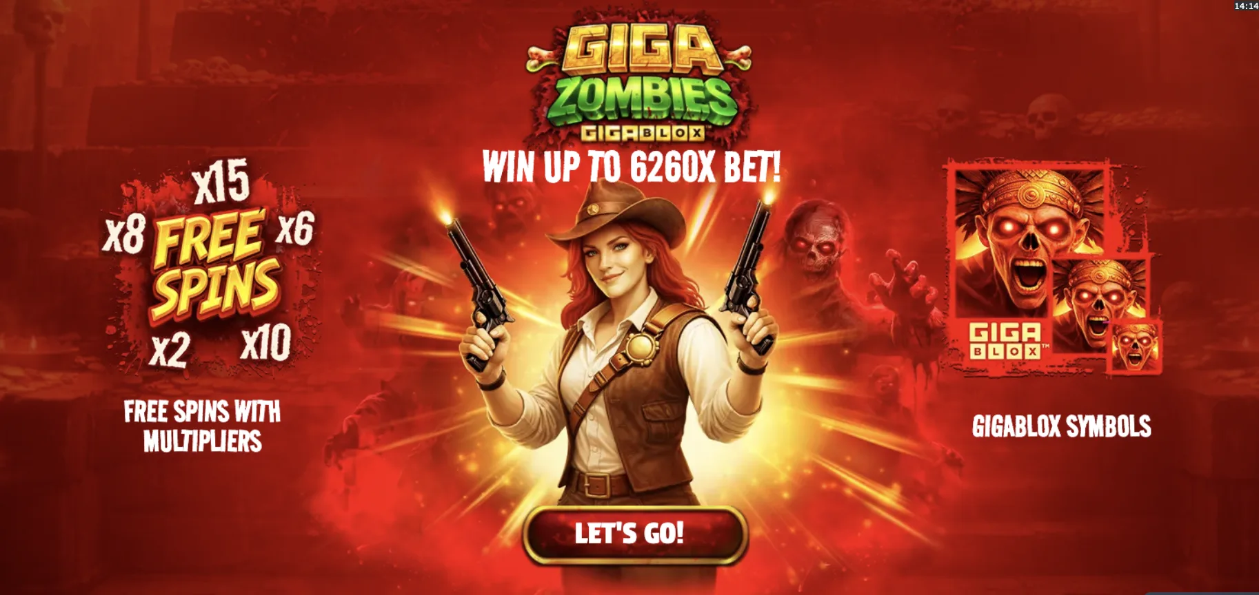 Giga Zombies 6x5 grid explained — how the reels work